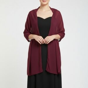 Elegant Burgundy Shawl